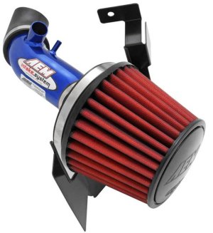 Mitsubishi Evolution Performance Air Intake - AEM Induction - Short Ram, AEM 22-435B - Blue - `03-`06